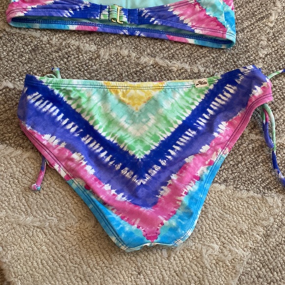 💕💜Hobie 2 piece girl swimwear boho tie dye style bikini 💕💜size 12 - Picture 6 of 8